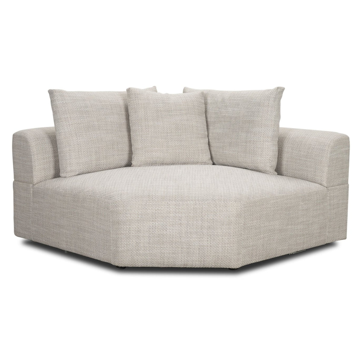 Mercana Warner Gray 3 Piece Sofa Set w/Corner Piece