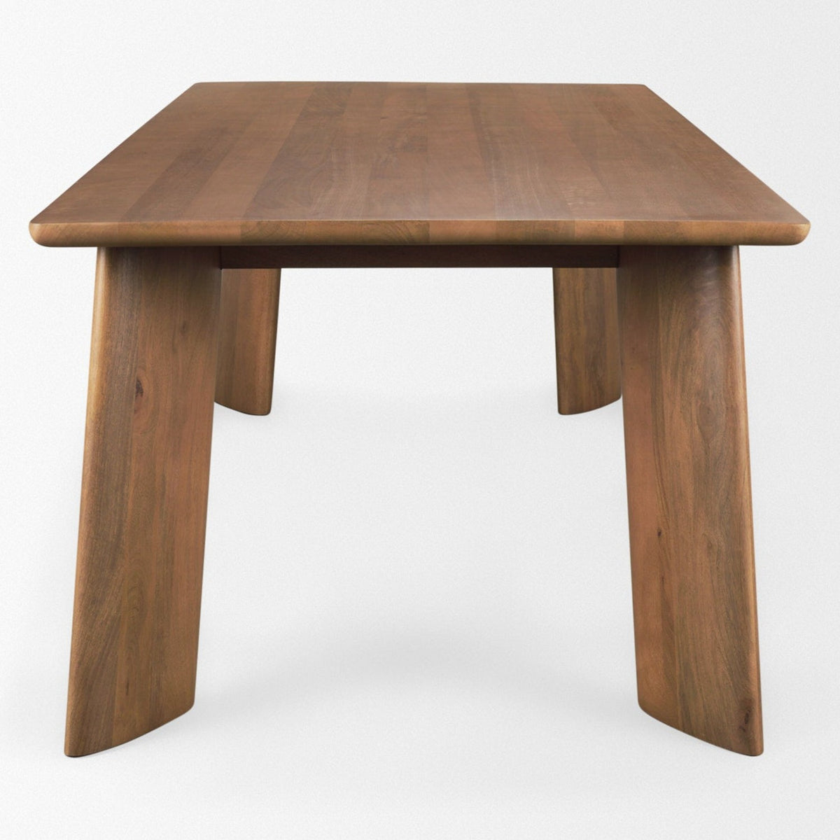 Mercana Jonan 94"L x 42"W Rectangular Dining Table | Med Brown Wood | Seats 8