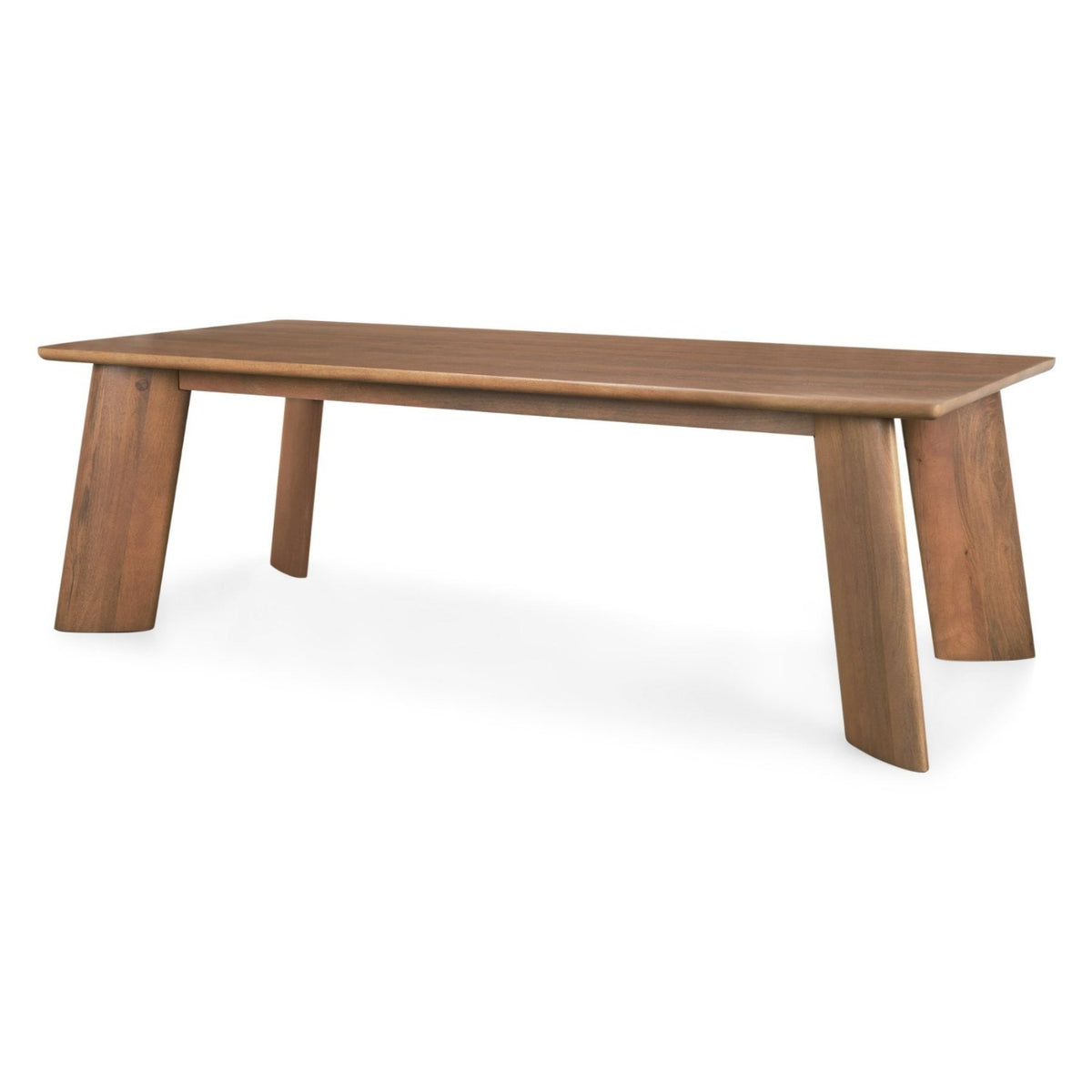 Mercana Jonan Med Brown Wood Rectangular Dining Table, primary product view