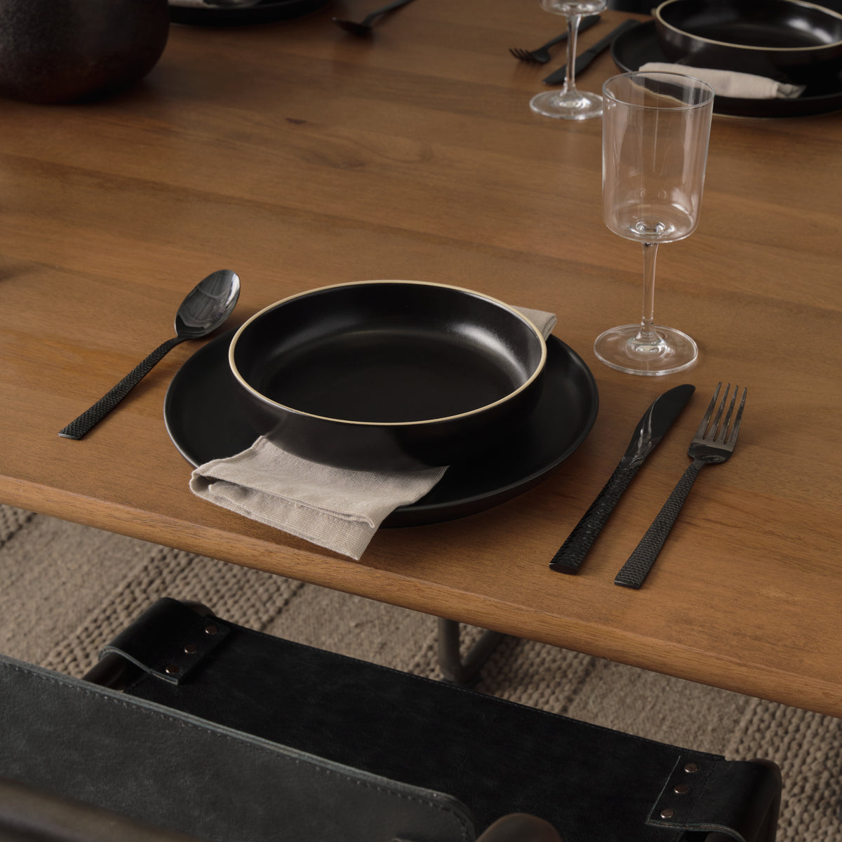 Mercana Jonan 94"L x 42"W Rectangular Dining Table | Med Brown Wood | Seats 8