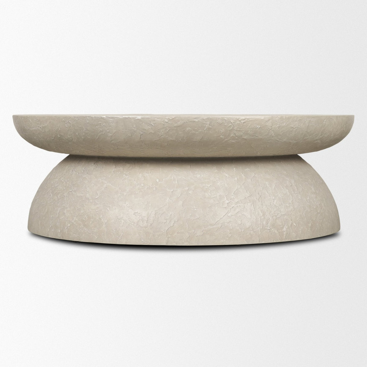 Mercana Mesa 48" Round Stone Finish Coffee Table