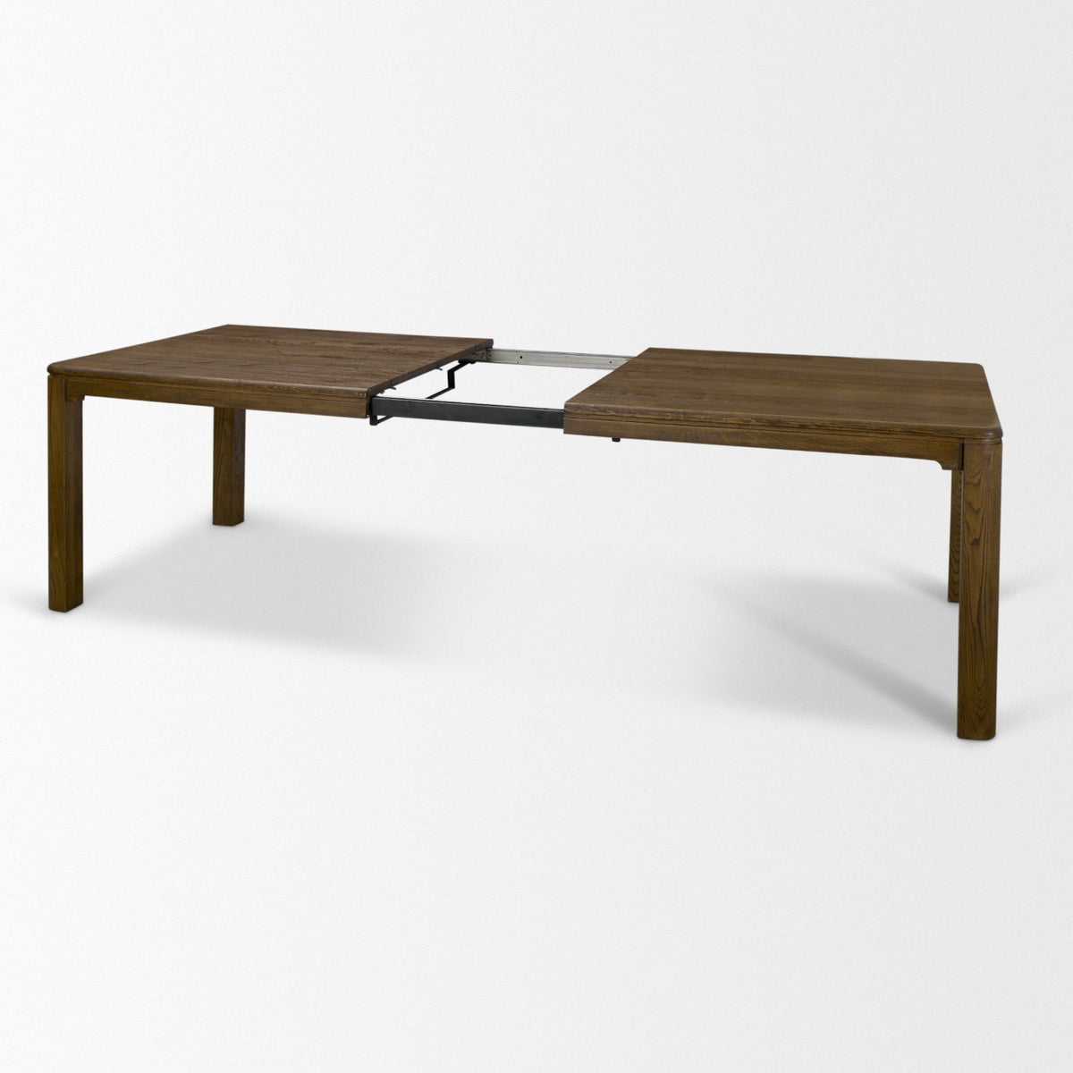 Mercana Kendrix 104"L x 42"W Rectangular Extendable Dining Table | Modern | Dark Brown Wood | Seats 10