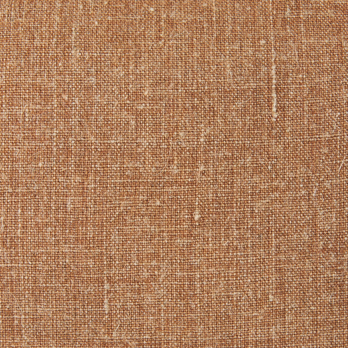 Mercana Jack Rust Linen Square Decorative Pillow Cover w/Down Filler