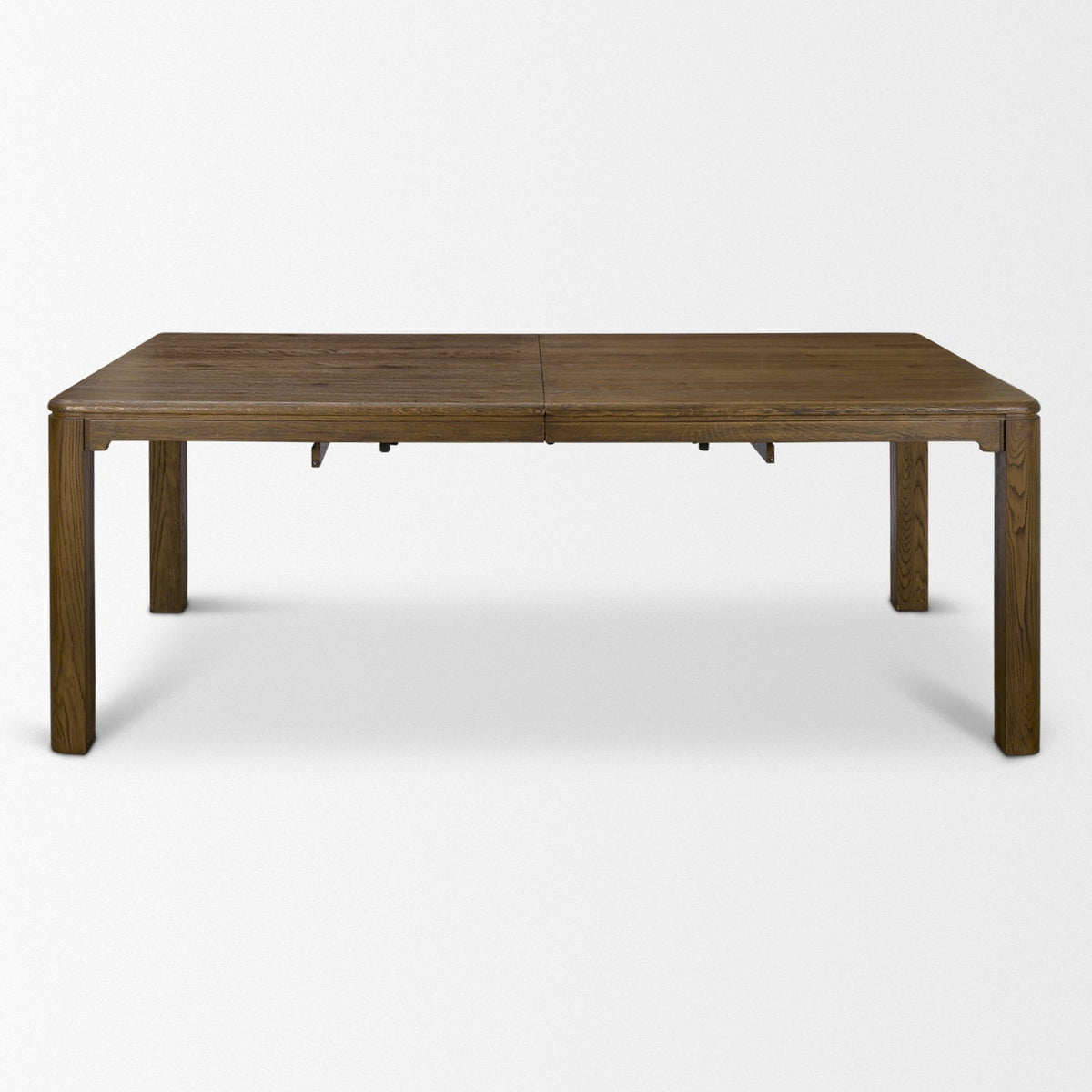 Mercana Kendrix 84" to 104" Rectangular Extendable Dining Table | Dark Brown Wood | Seats 10