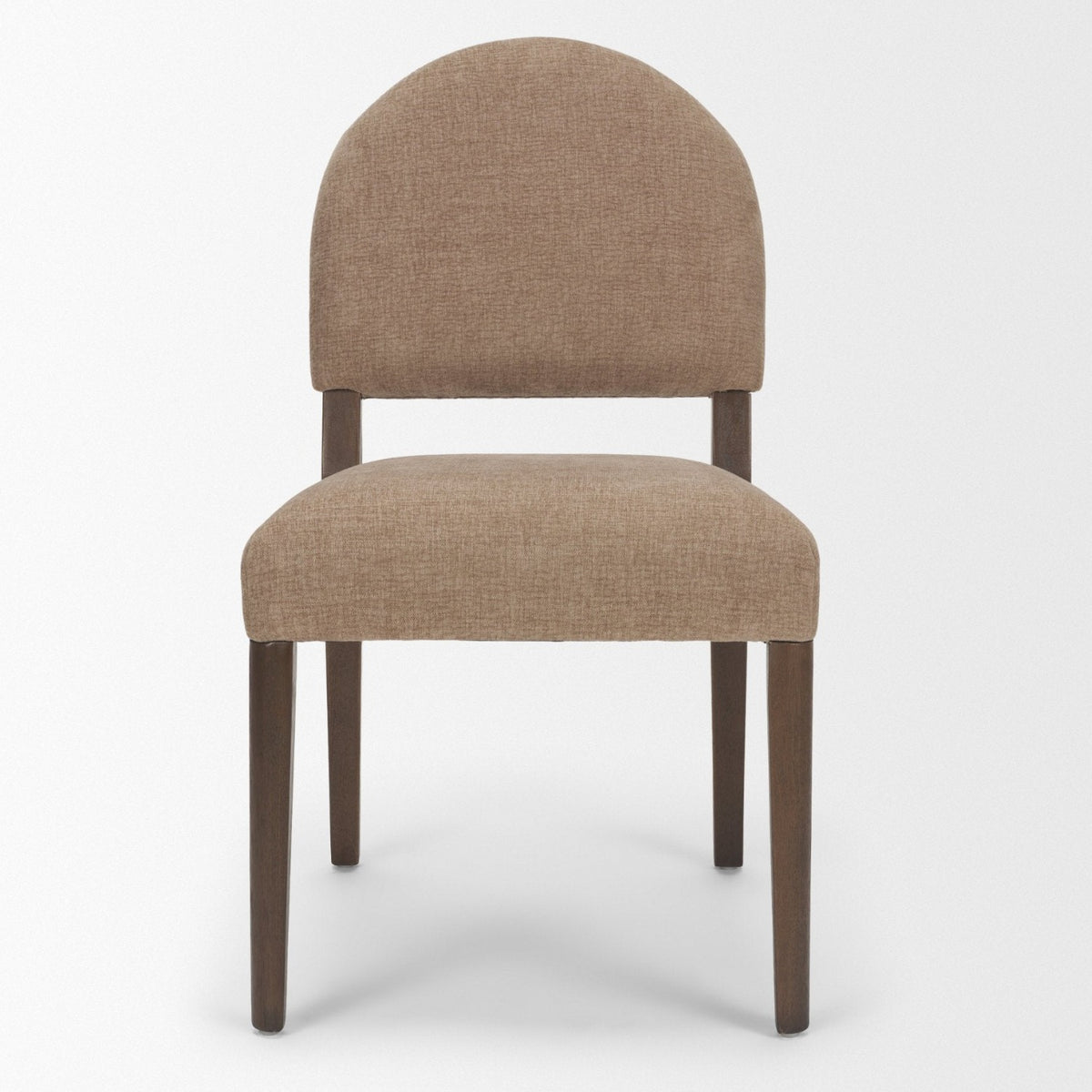 Mercana Martie Rounded Back Dining Side Chair | Fabric w/ Wood
