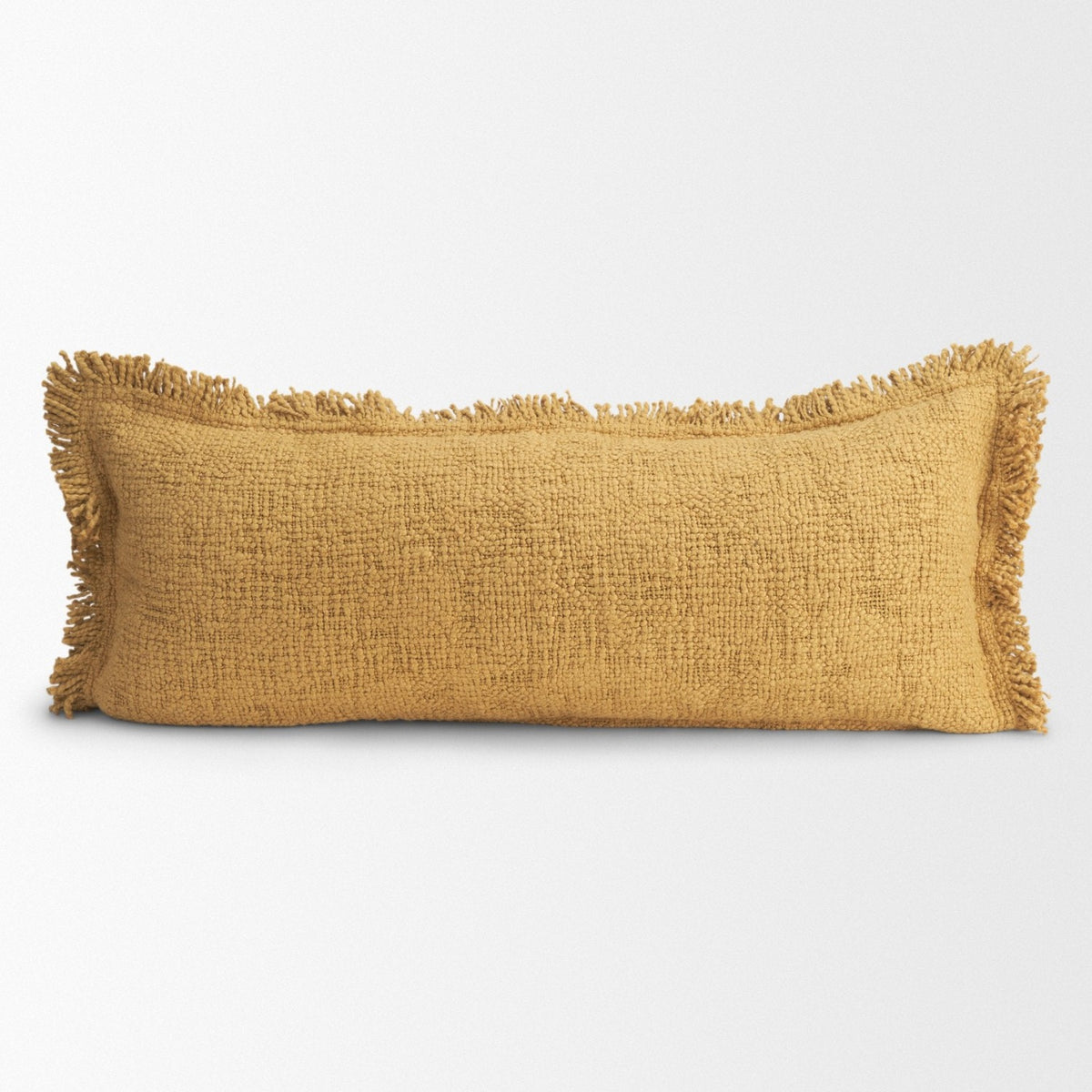 Mercana Kambal Mustard Cotton Decorative Pillow Cover