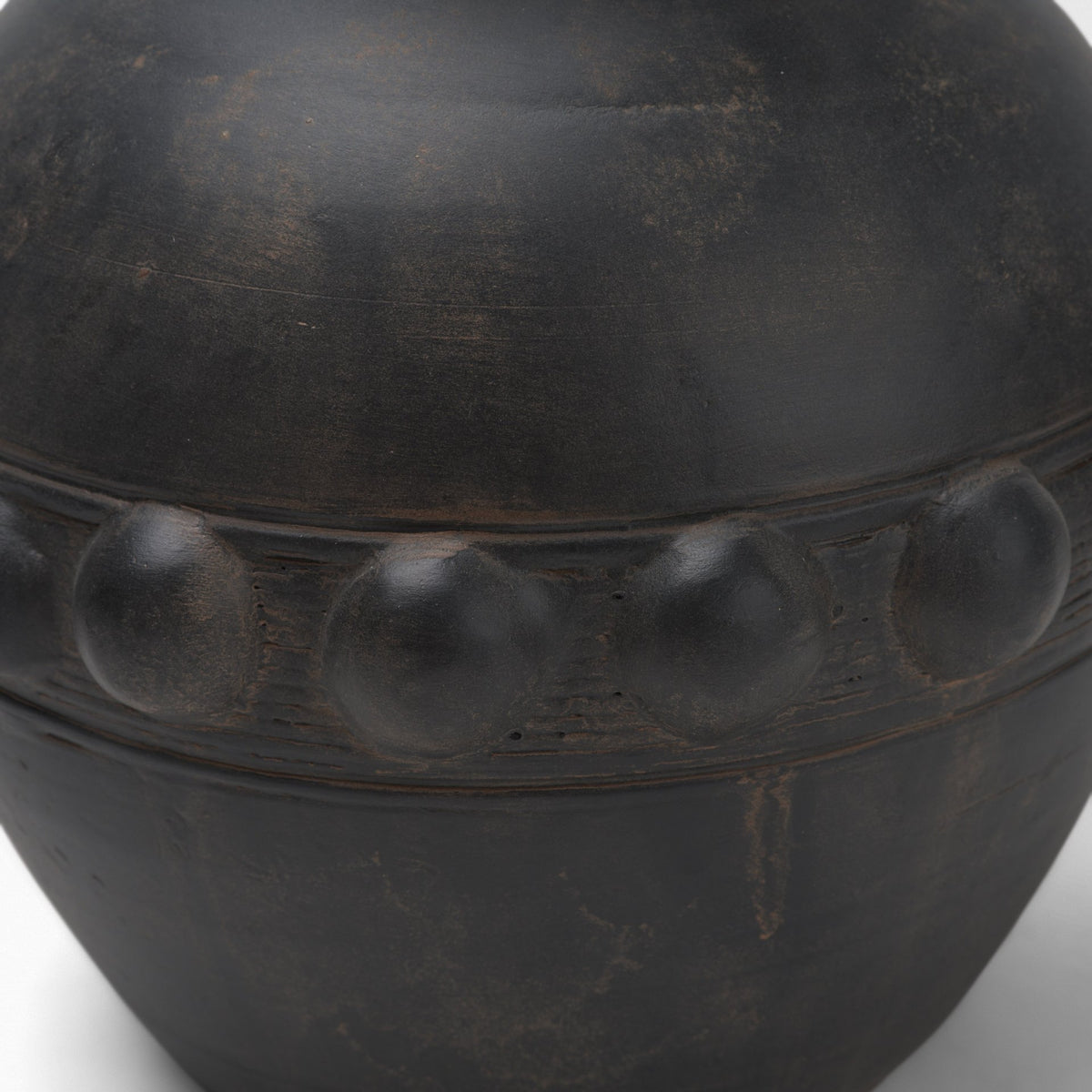 Mercana Douro Medium Earthy Brown Dotted Vase