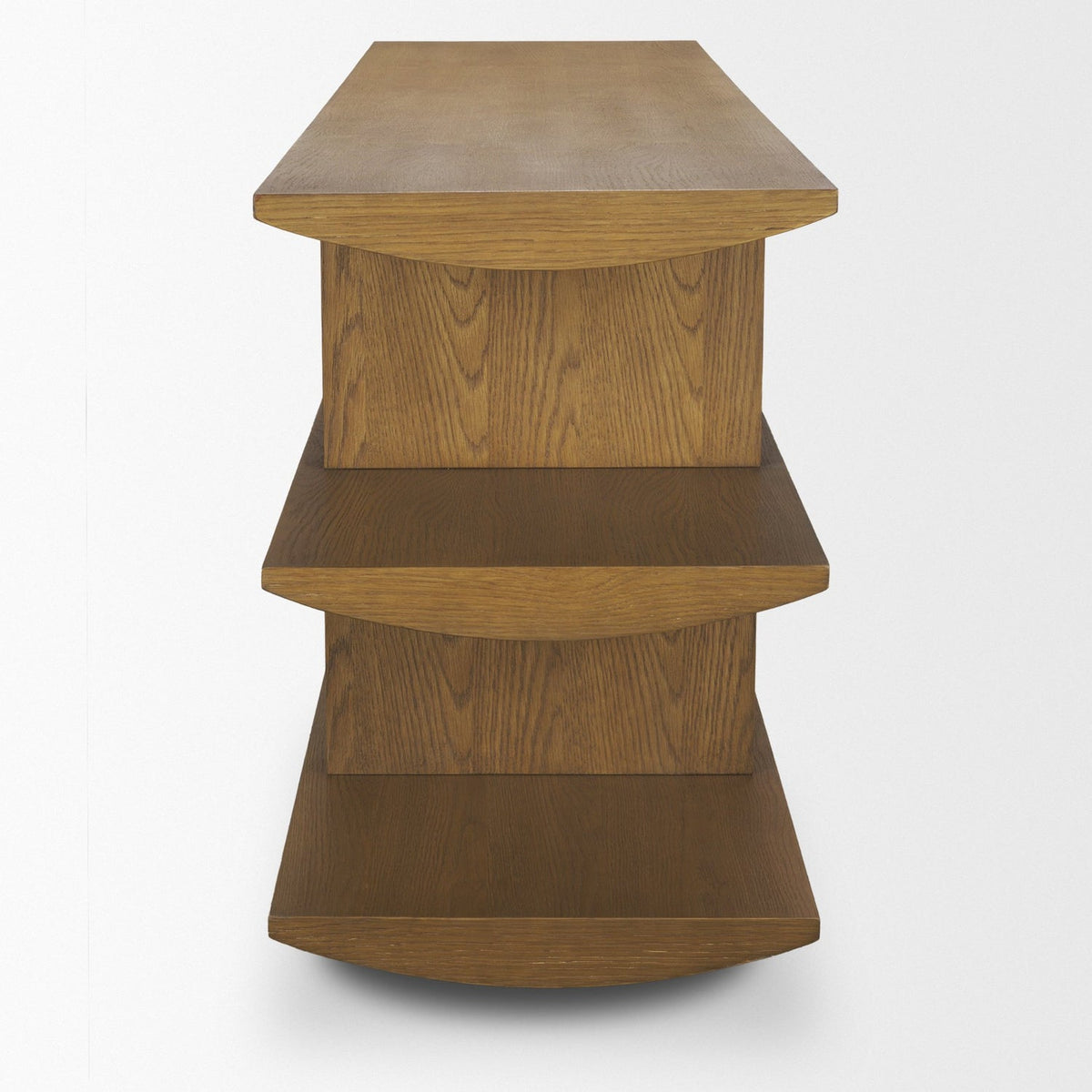 Mercana Boden 74" Wood Console Table w/ Open Shelves