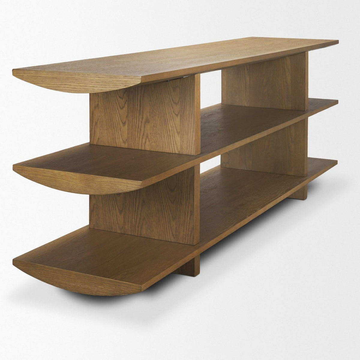 Mercana Boden 74" Wood Console Table w/ Open Shelves