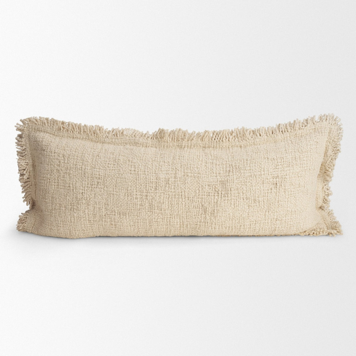 Mercana Kambal Light Beige Cotton Pillow Cover w/Down Filler