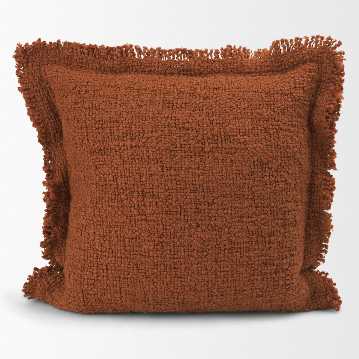 Mercana Kambal Copper Rust Cotton Pillow Cover w/Down Filler