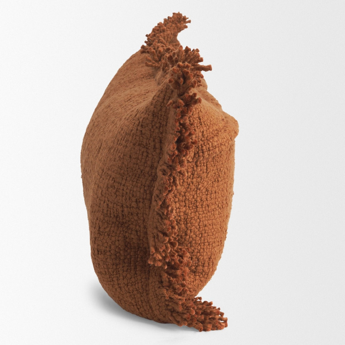 Mercana Kambal Copper Rust Cotton Pillow Cover w/Down Filler