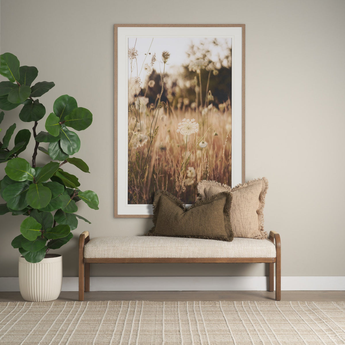 Mercana Kambal Dark Olive Cotton Decorative Pillow Cover
