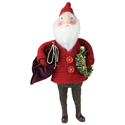 Santa with Bag Sculpture