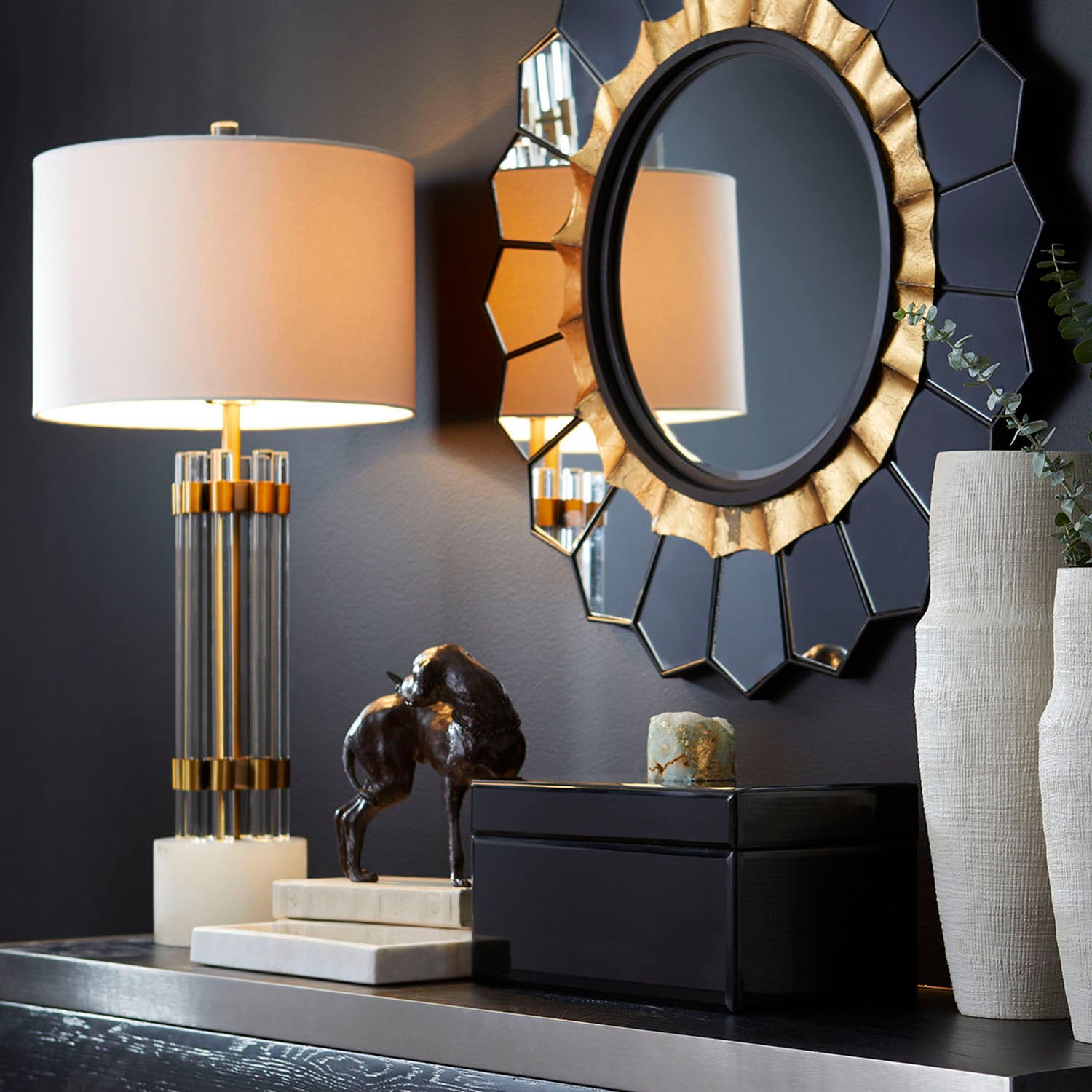 Cyan Design Dog And Butterfly Sculpture