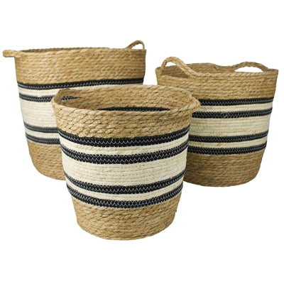 Gideon Stripe Basket Set of 3