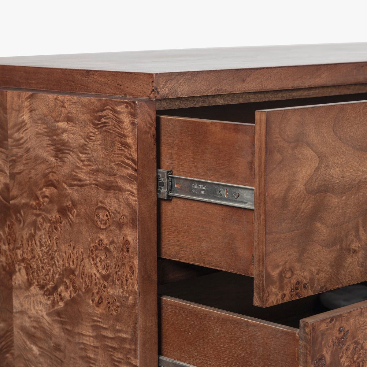 Co. House Designs Wesley 6-Drawer Burl Dark Dresser product view (view 12)