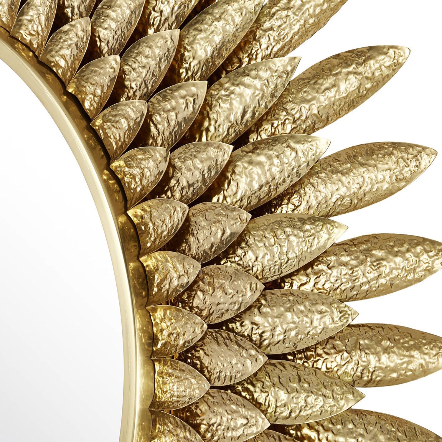 Currey & Co Plume Round Wall Mirror