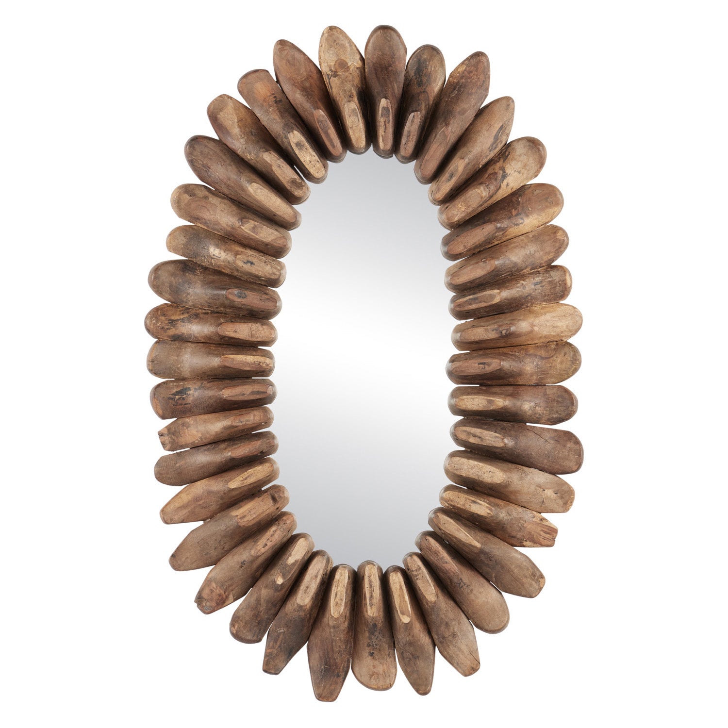 Currey & Co Cobbler Brown Mirror