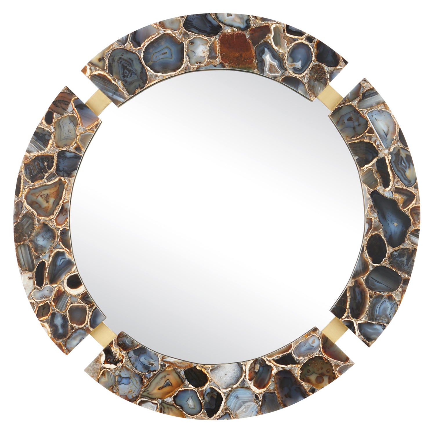 Currey & Co Malaga Round Mirror