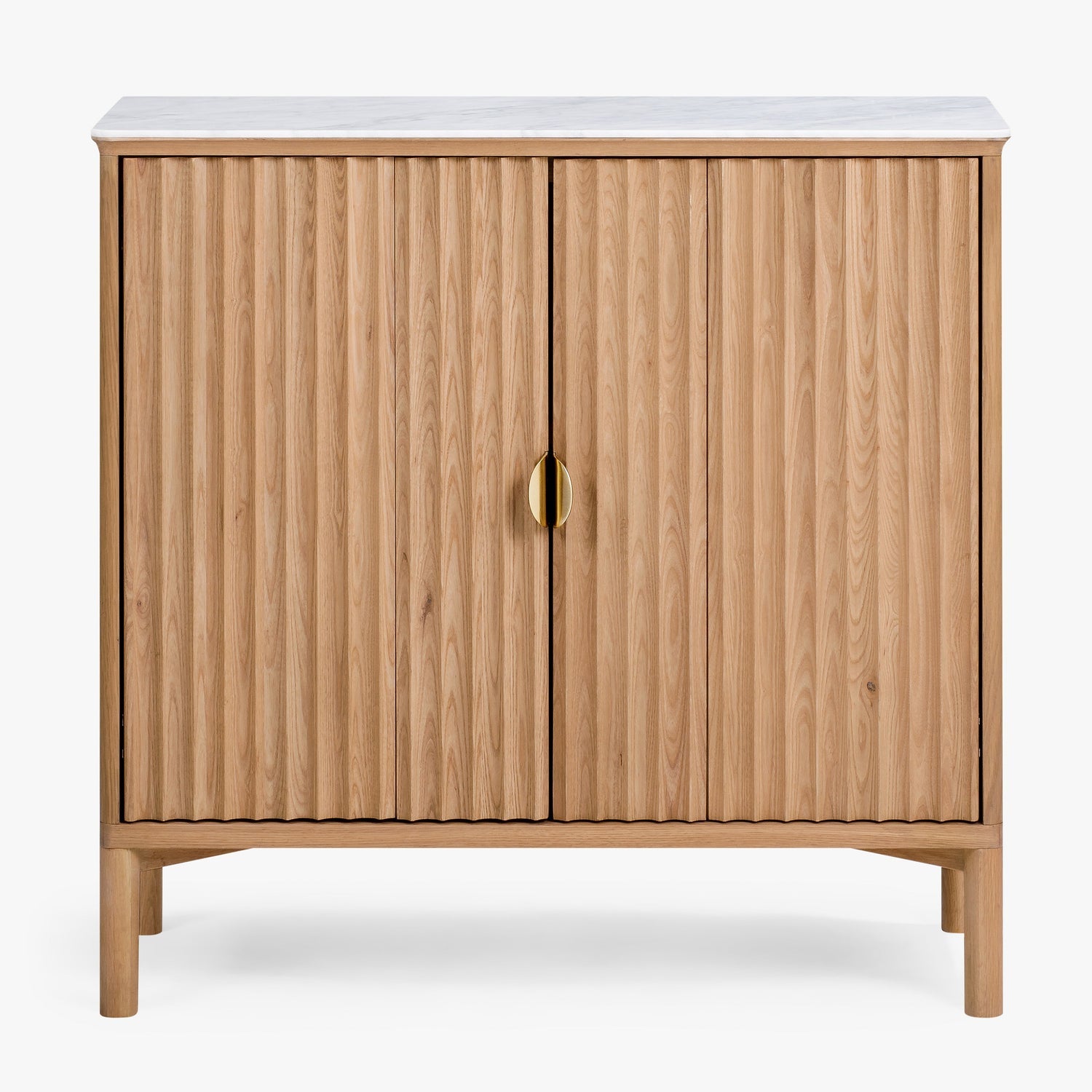 Co. House Designs Olive Reeded Natural Cabinet