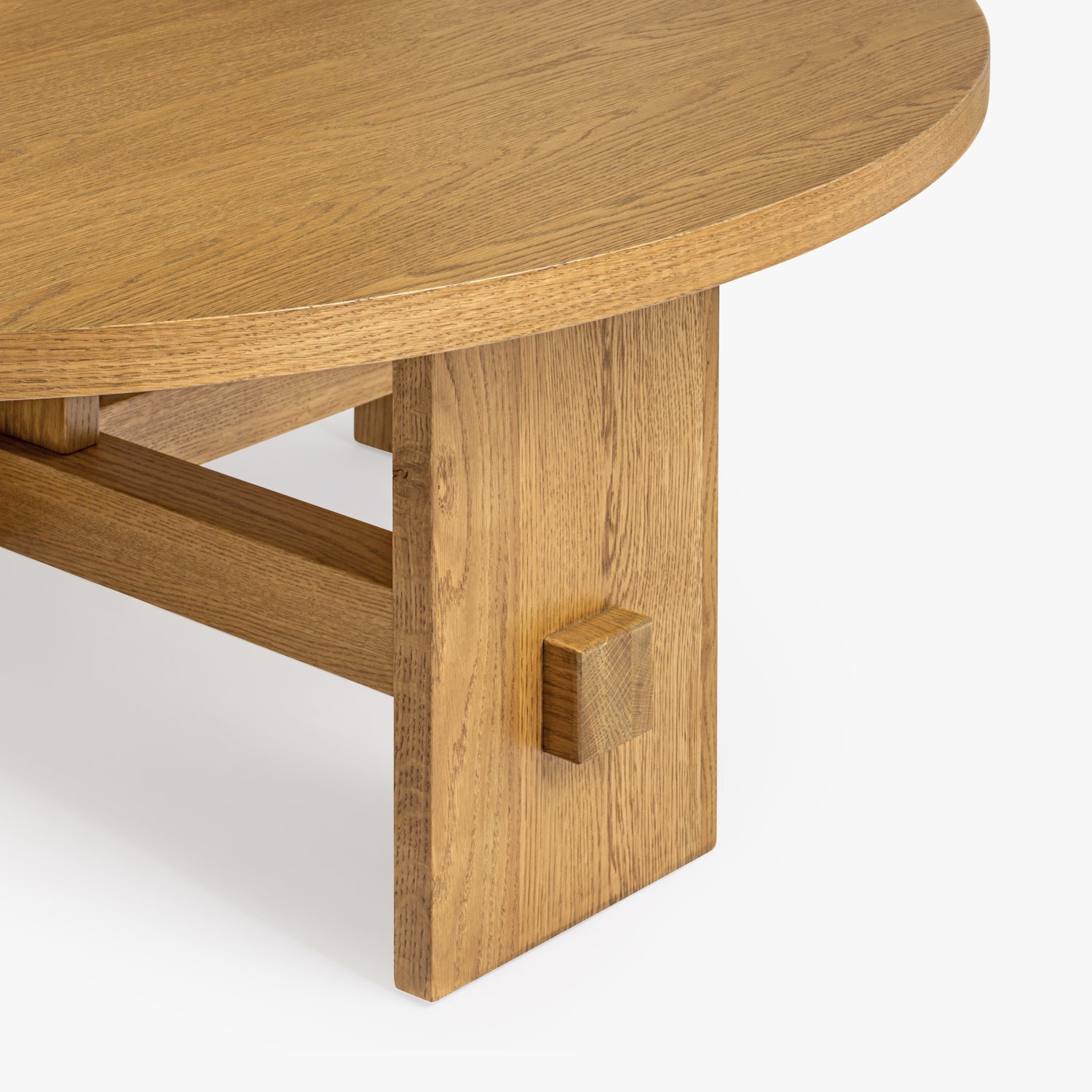 Co. House Designs Saguaro Round Oak Honey Large Coffee Table