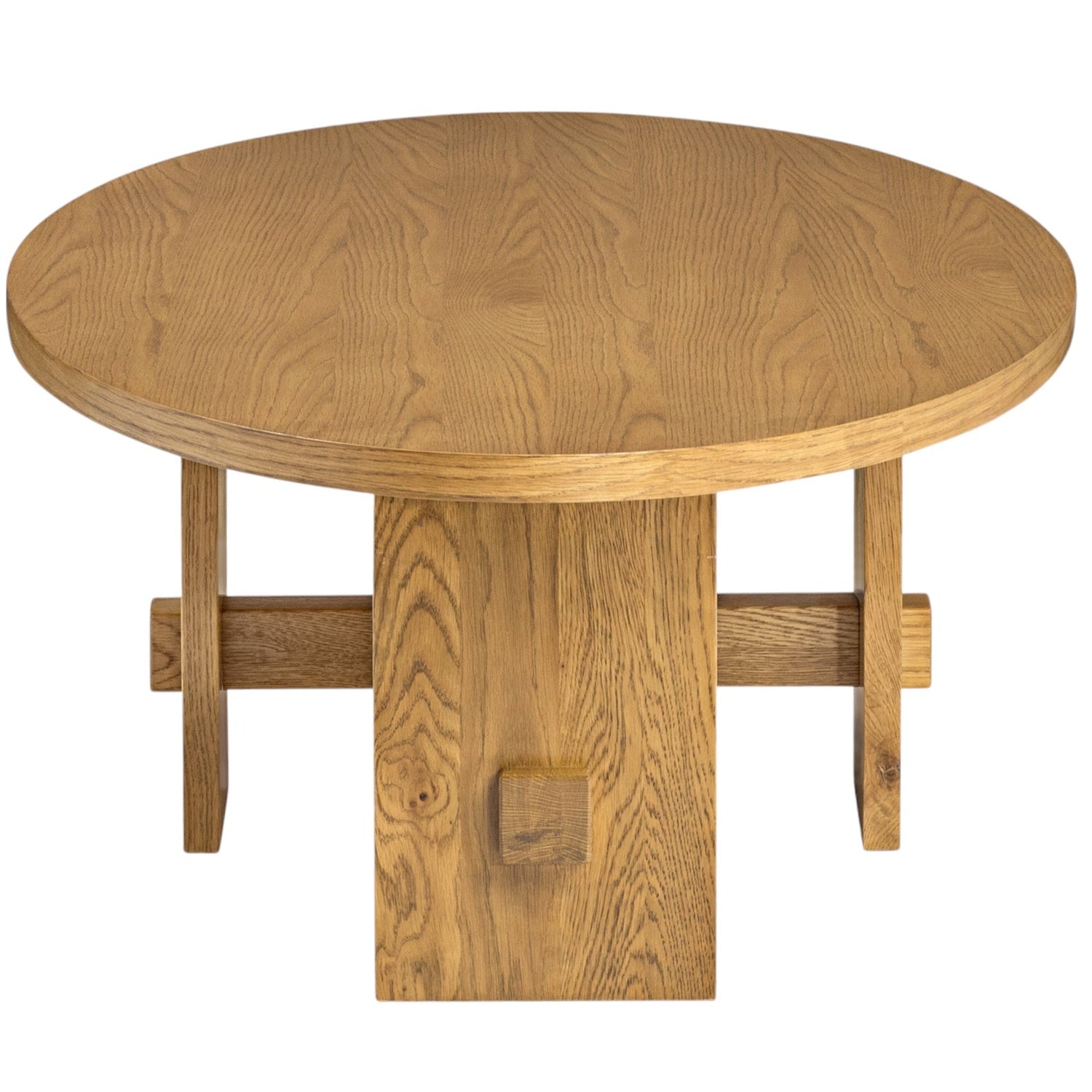 Co. House Designs Saguaro Oval Oak Honey Coffee Table