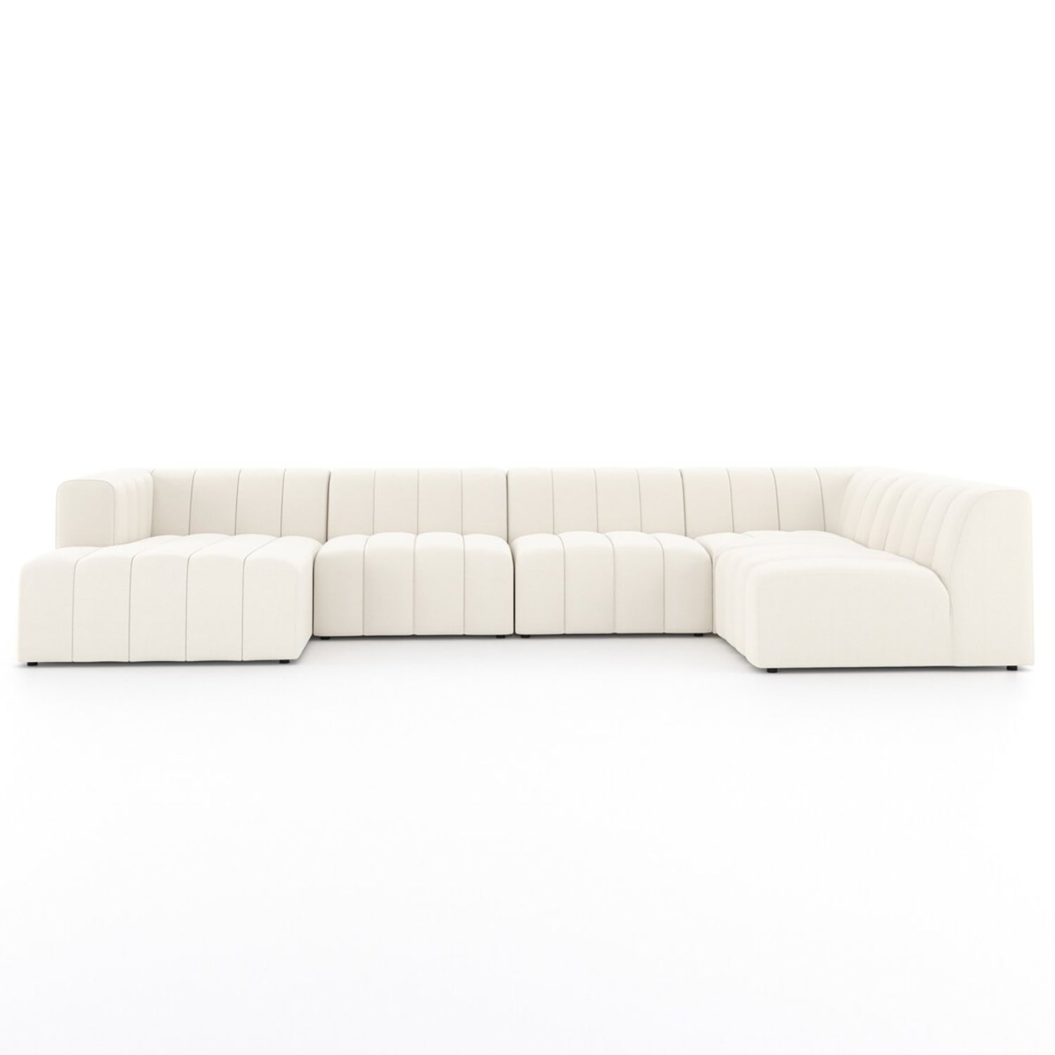 Four Hands Langham Channeled 5-Piece Left Chaise Sectional Sofa