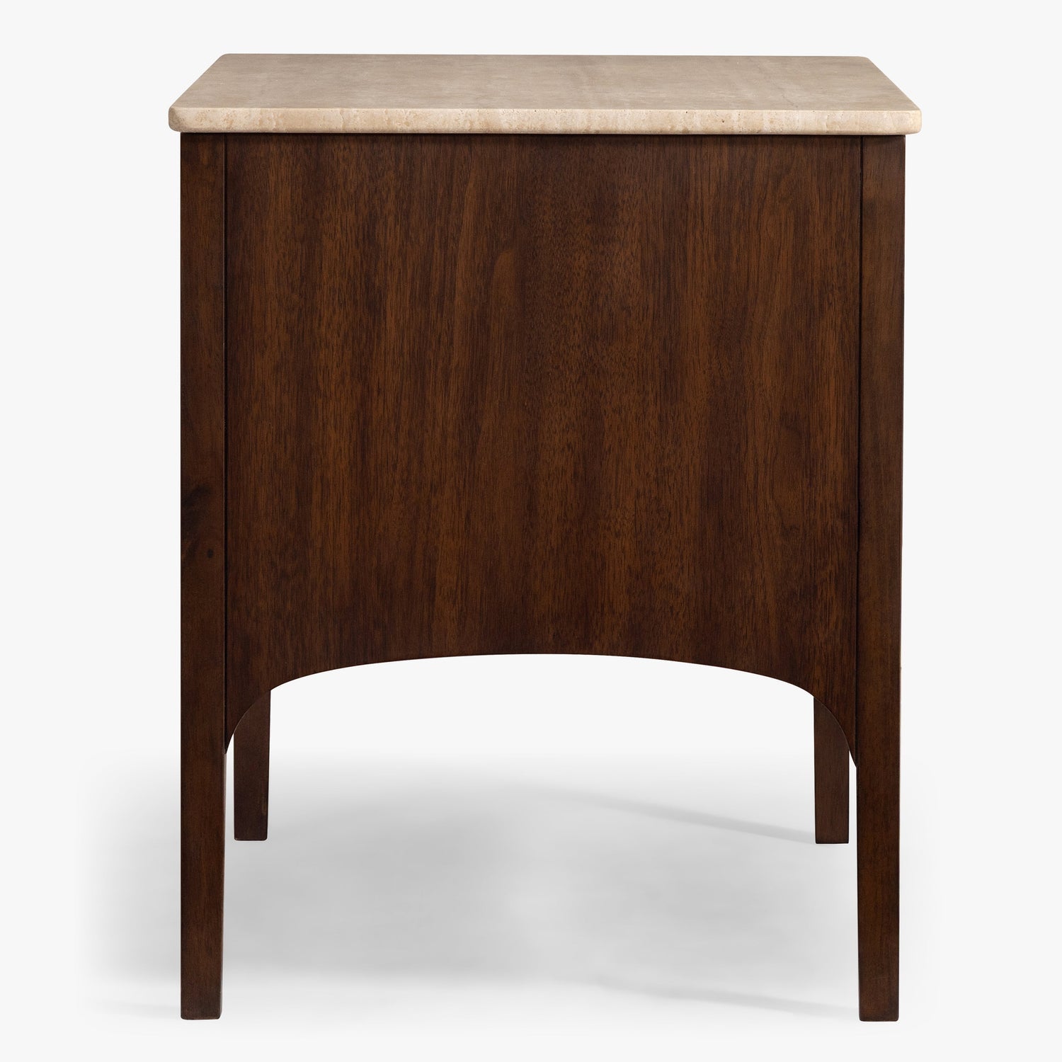 Co. House Designs Fontaine 2-Drawer Walnut Nightstand