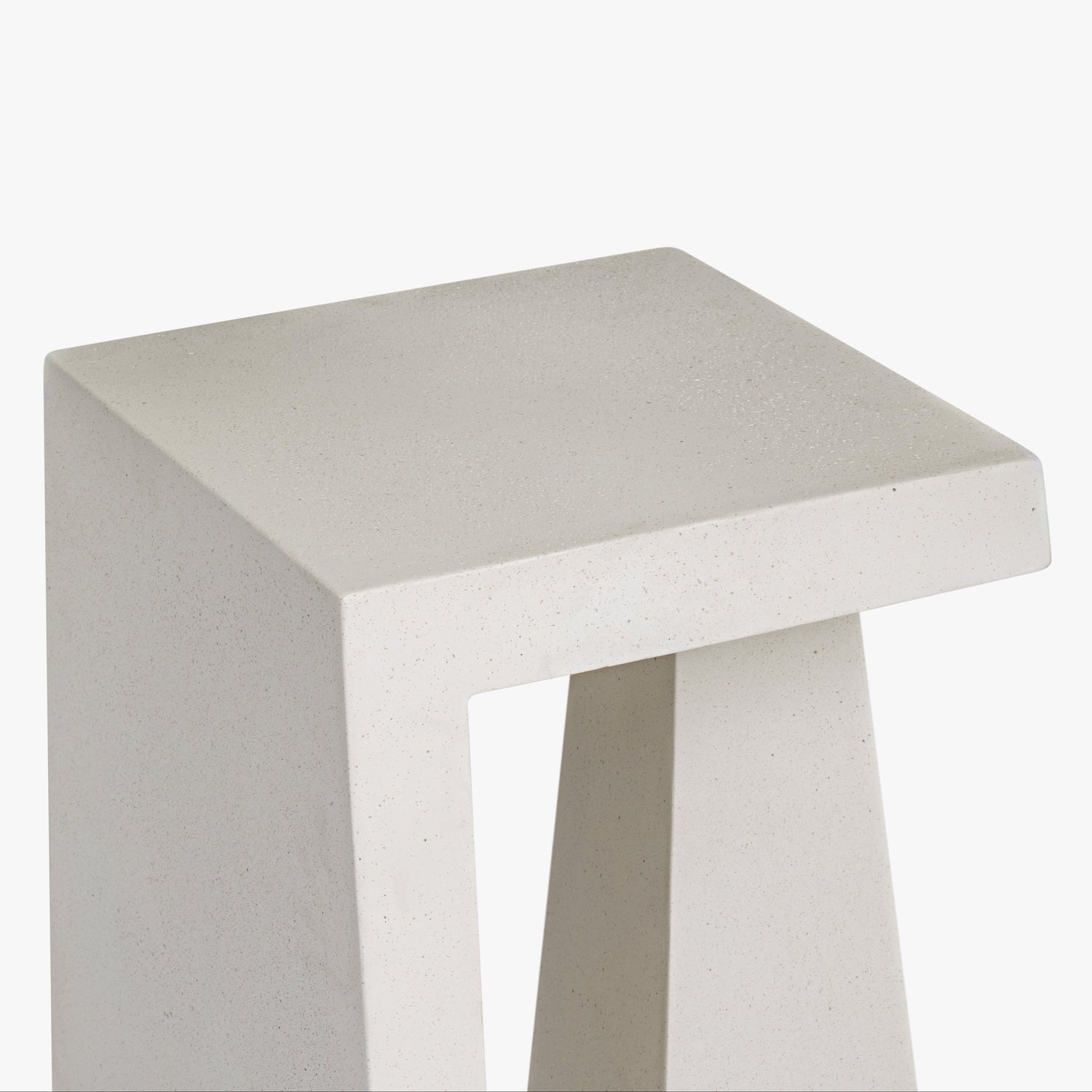 Co. House Designs Obelisk White End Table
