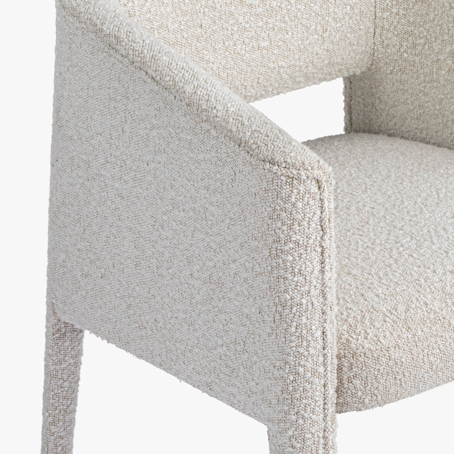 Co. House Designs Nico White Dining Armchair