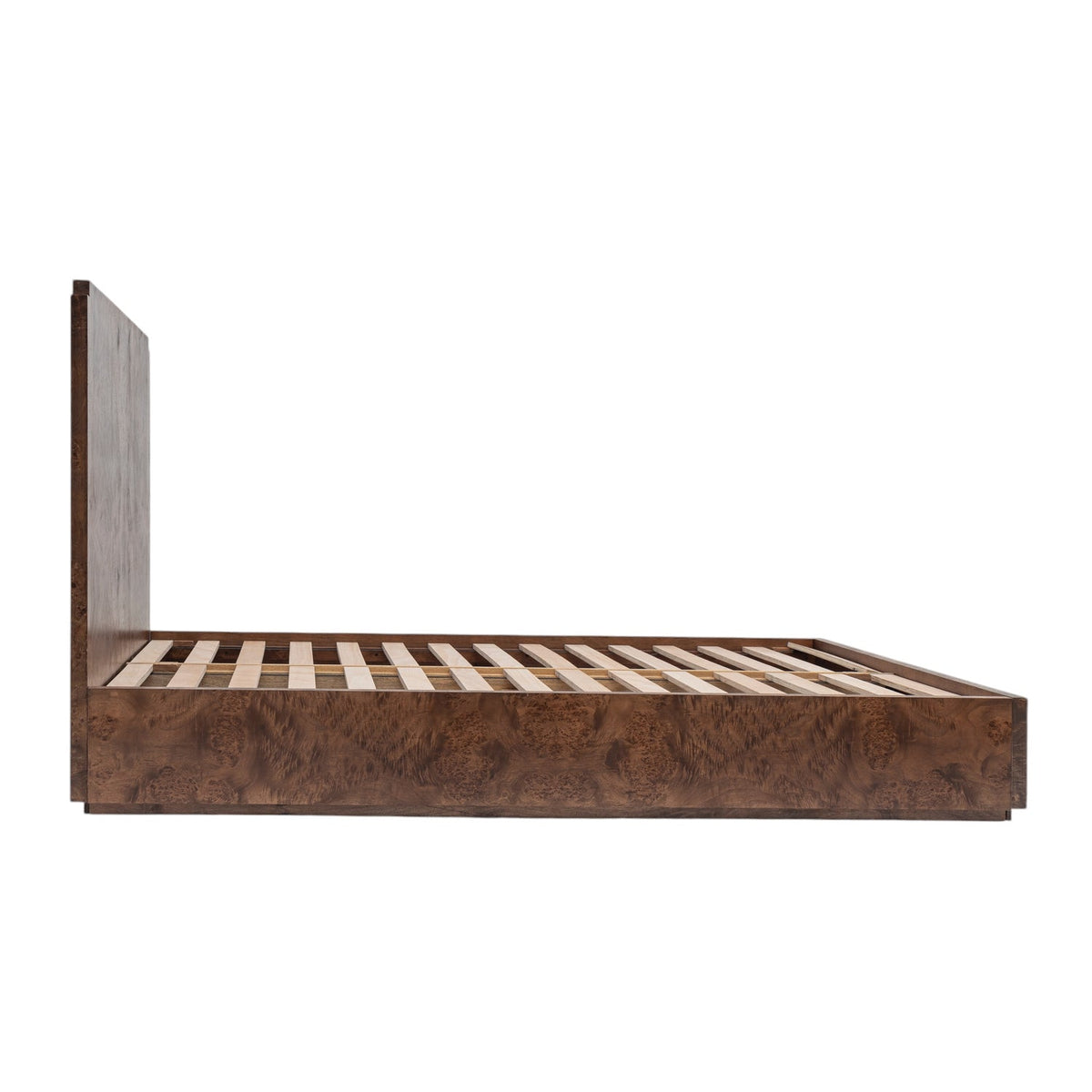 Side view of the Co. House Designs Wesley Burl Dark Bed (view 2)