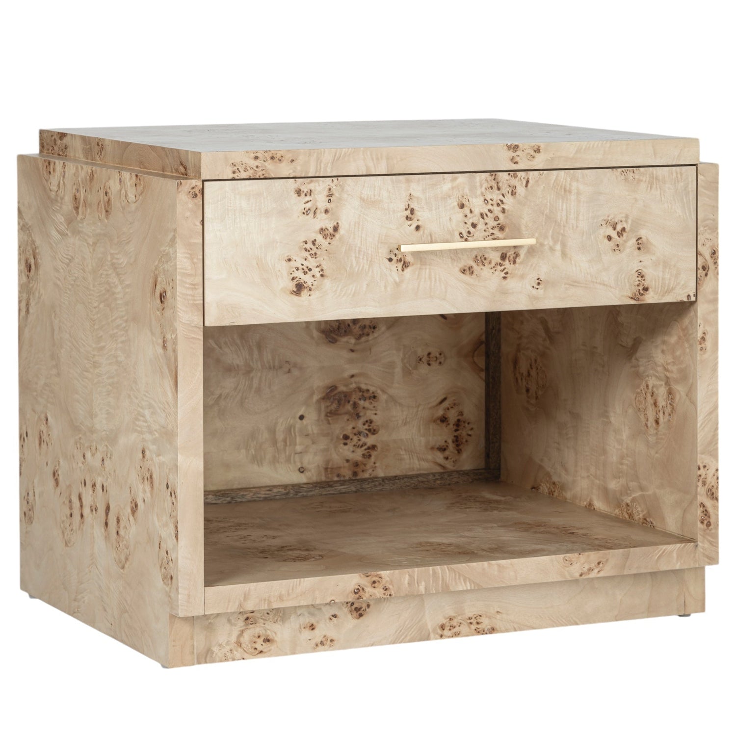 Co. House Designs Wesley Burl Light Nightstand Set of 2 product view