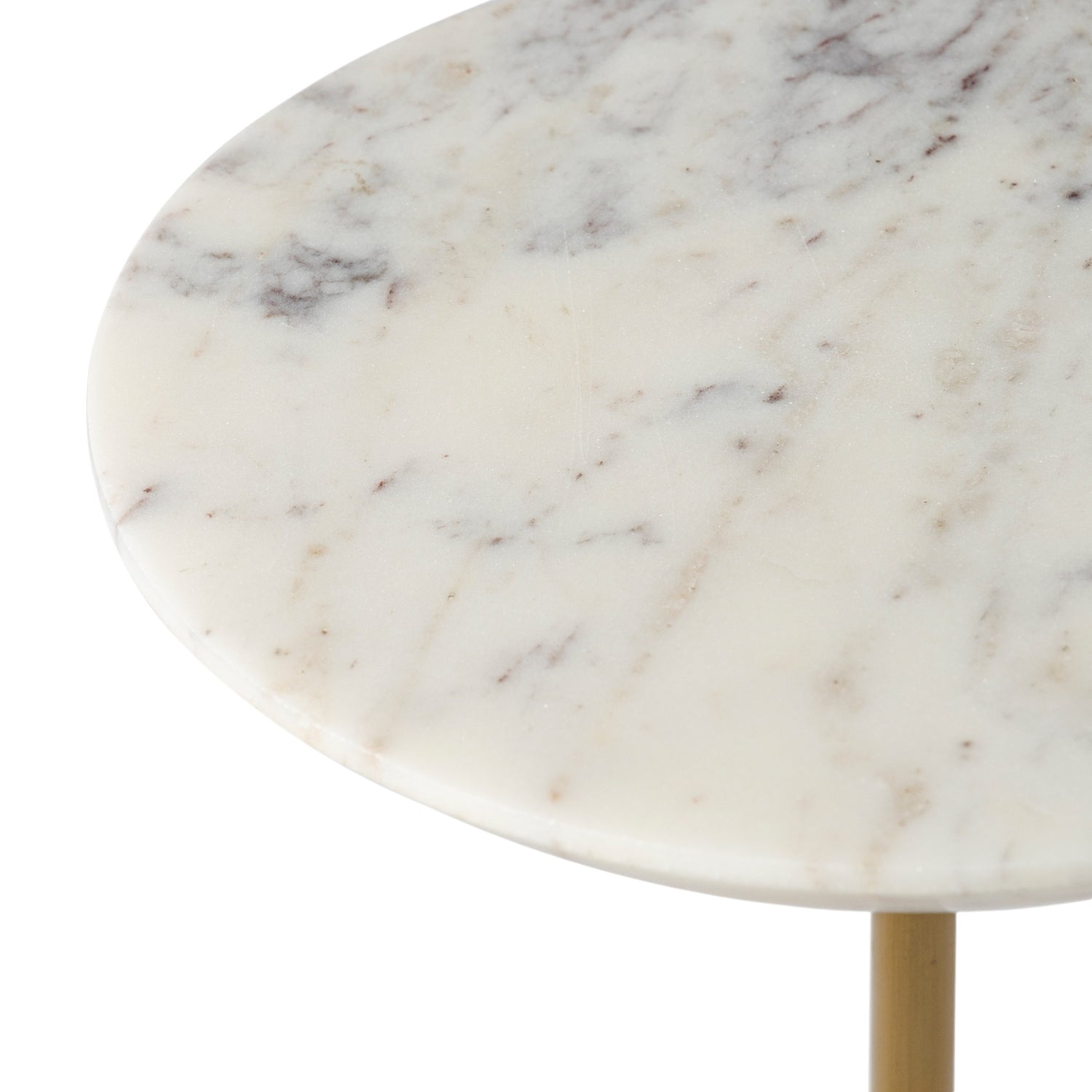 Co. House Designs Francesca Marble White Drink Table