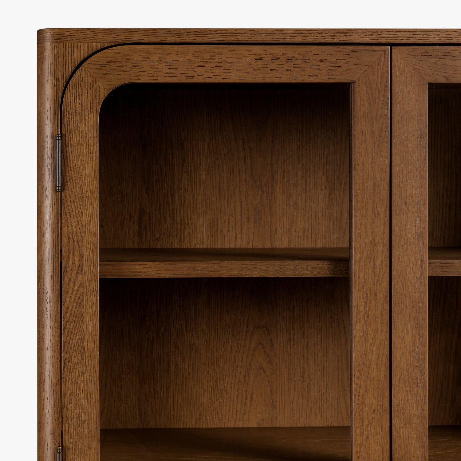 Co. House Designs Cali Walnut Display Cabinet