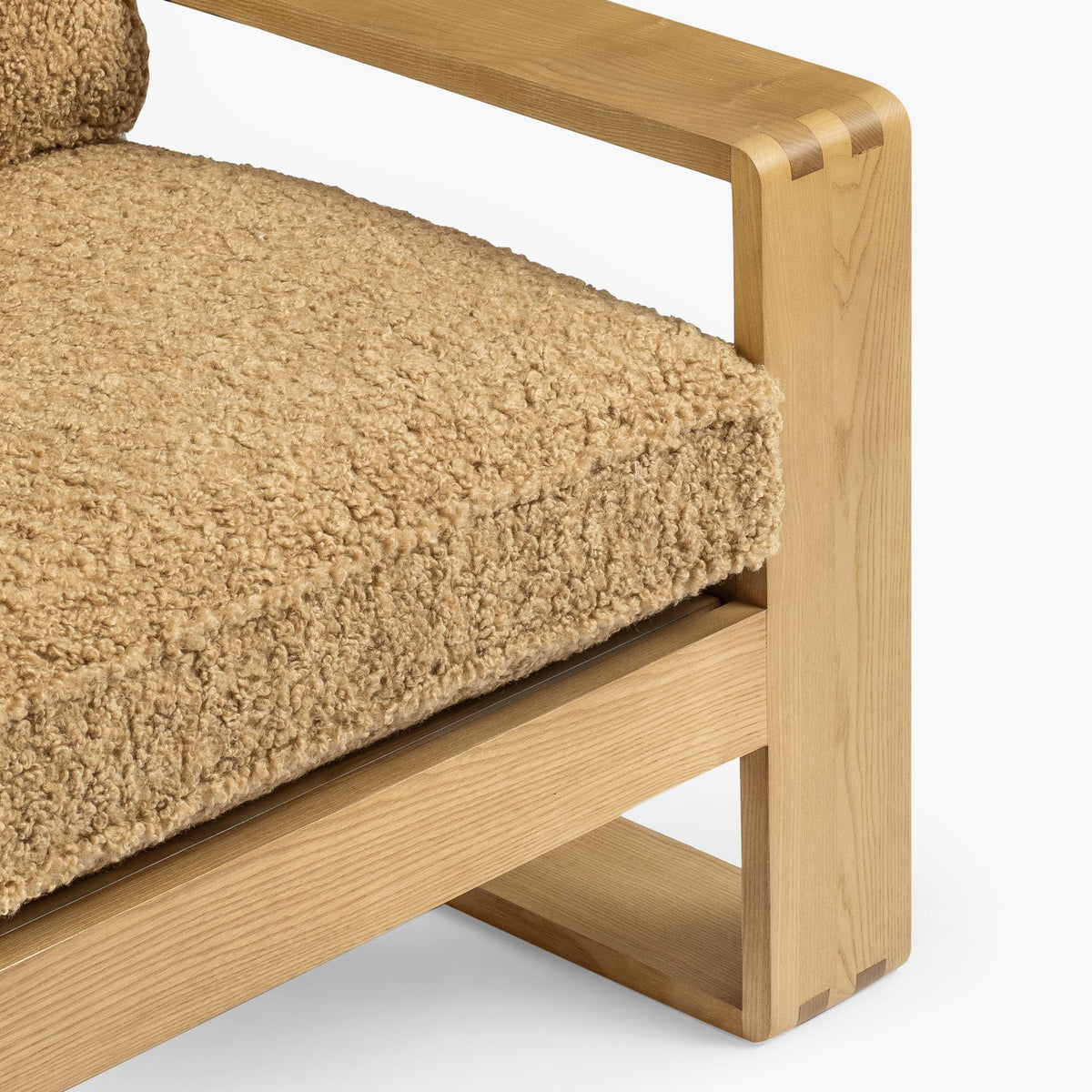 Close-up detail of the Co. House Designs Stretton Latte Lounge Chair (view 3)