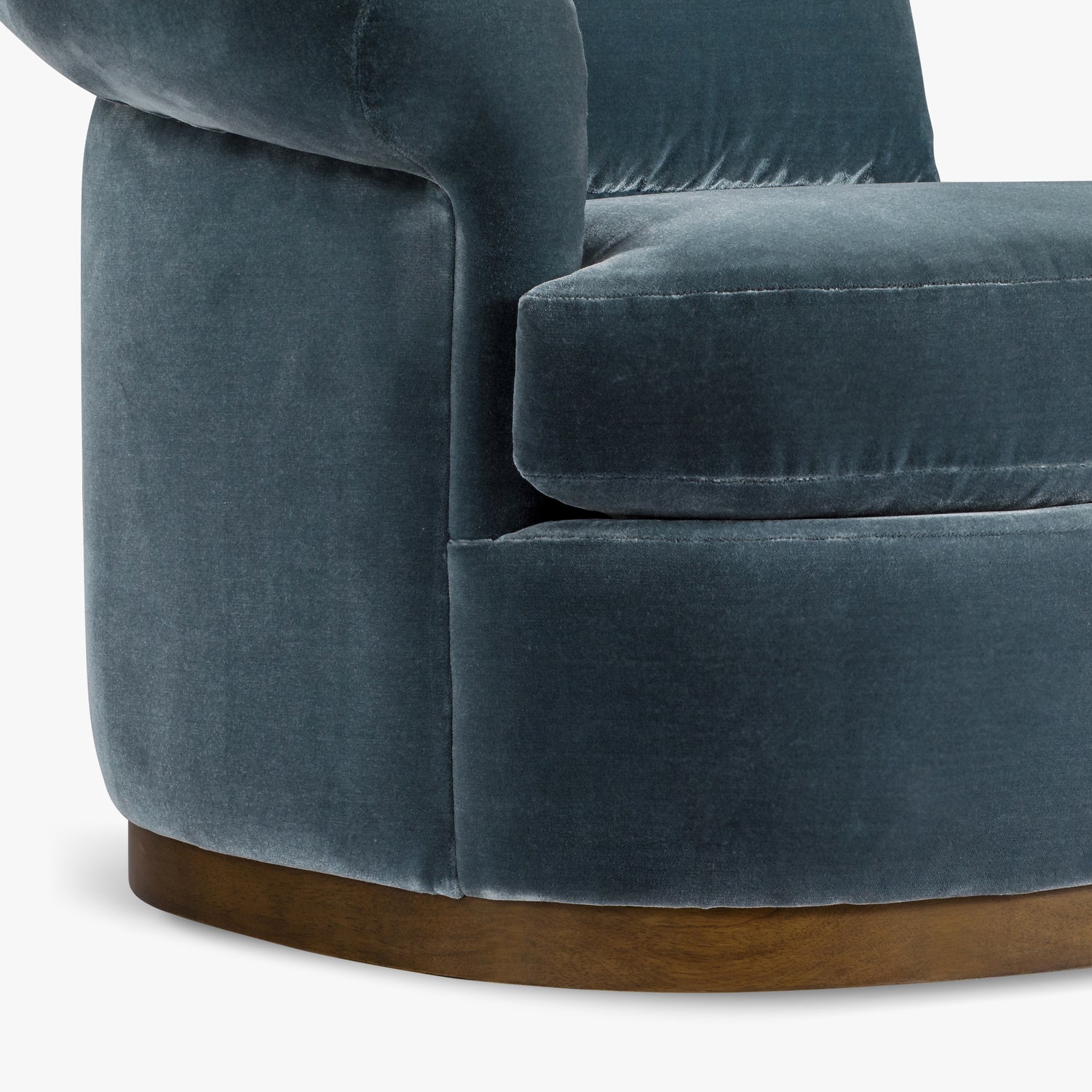 Co. House Designs Gracie Teal Swivel Chair