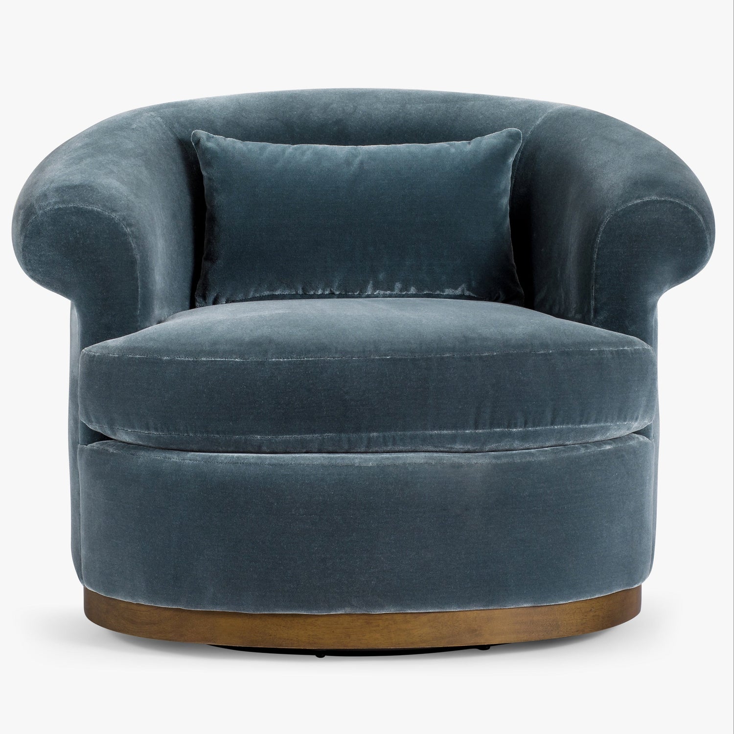 Co. House Designs Gracie Teal Swivel Chair