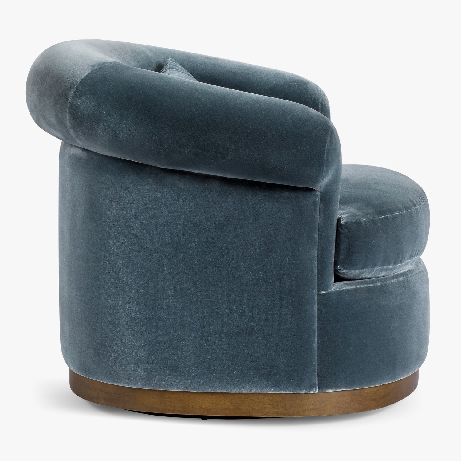 Co. House Designs Gracie Teal Swivel Chair
