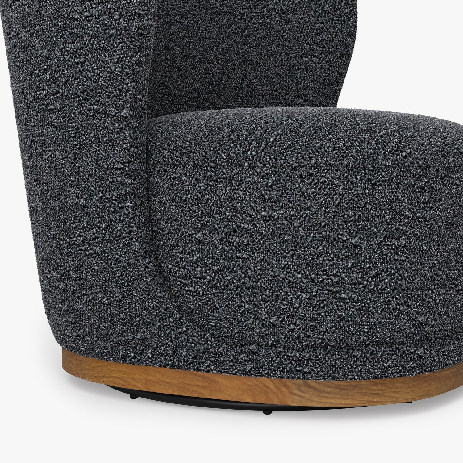 Co. House Designs Odell Black Olive Swivel Chair