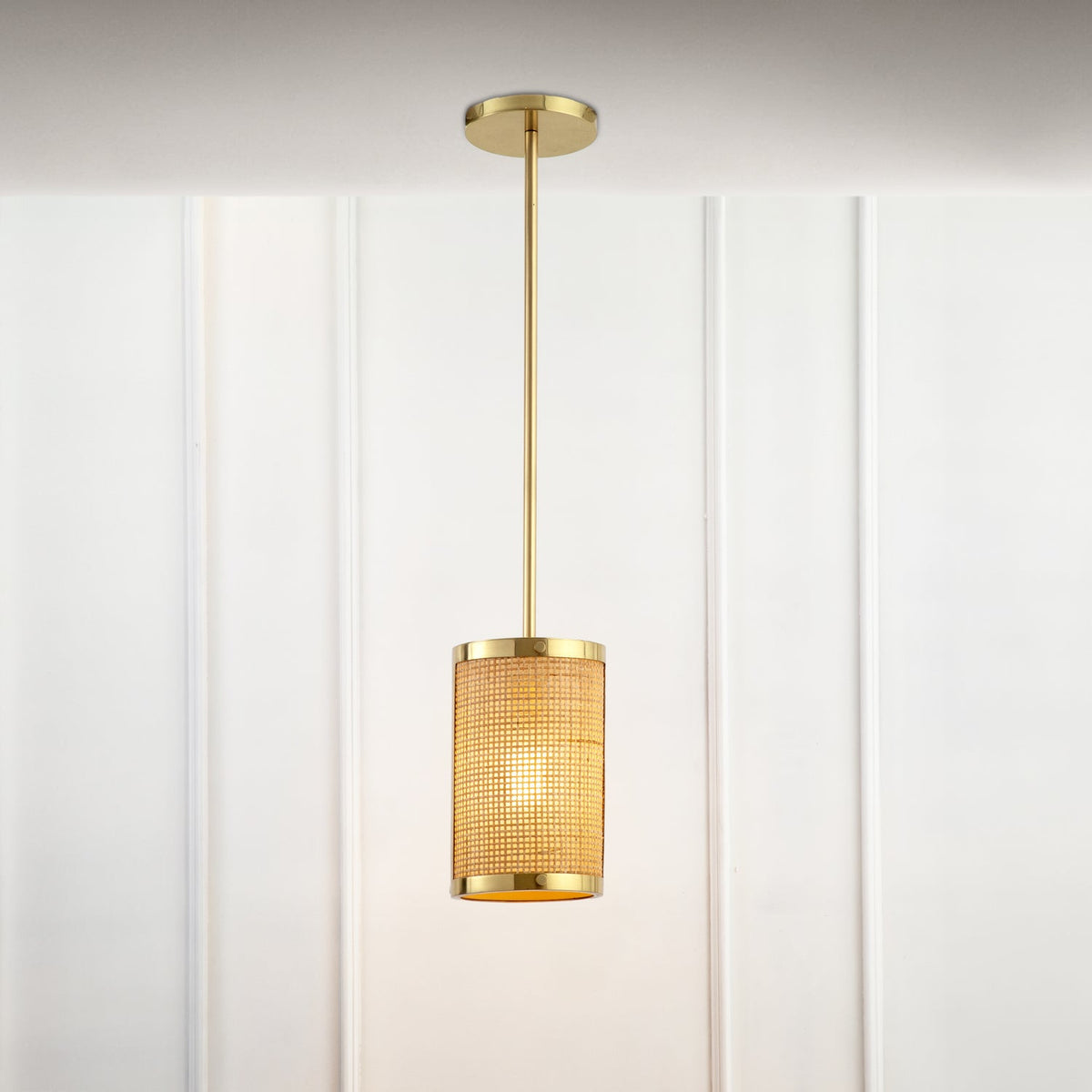 Co. House Designs Ubud Natural Pendant styled in a room setting (view 2)