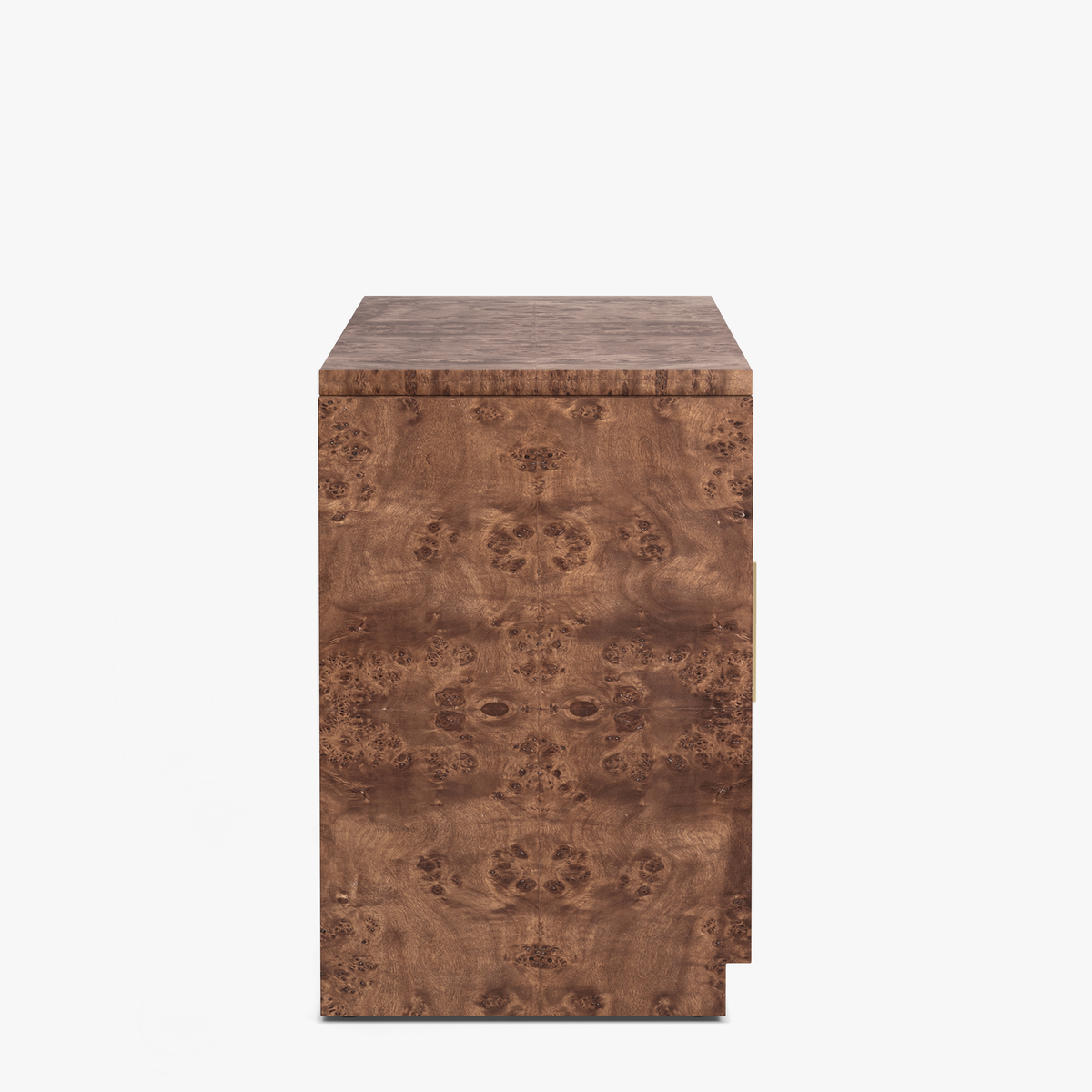 Side view of the Co. House Designs Wesley Burl Dark Buffet