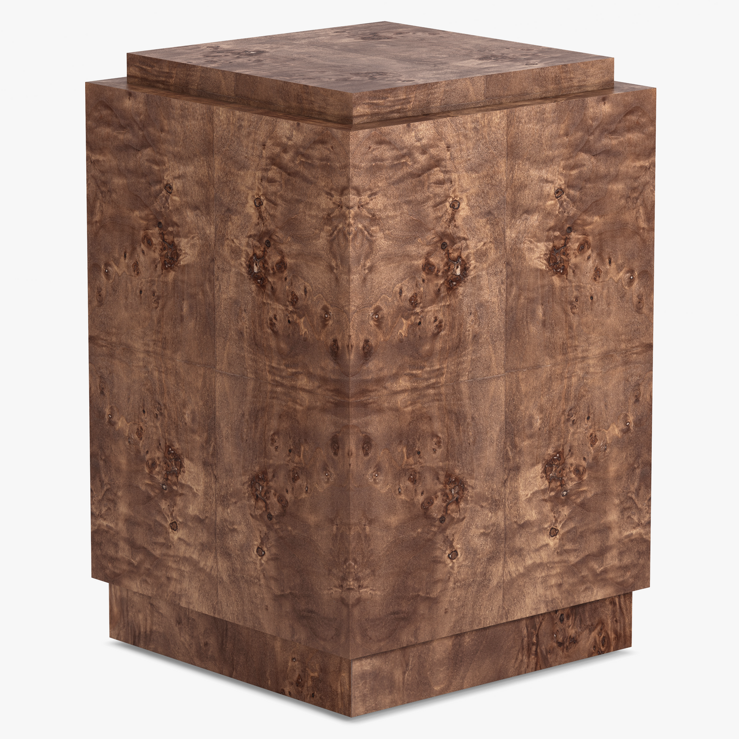 Co. House Designs Wesley Dark Burl Plinth product view