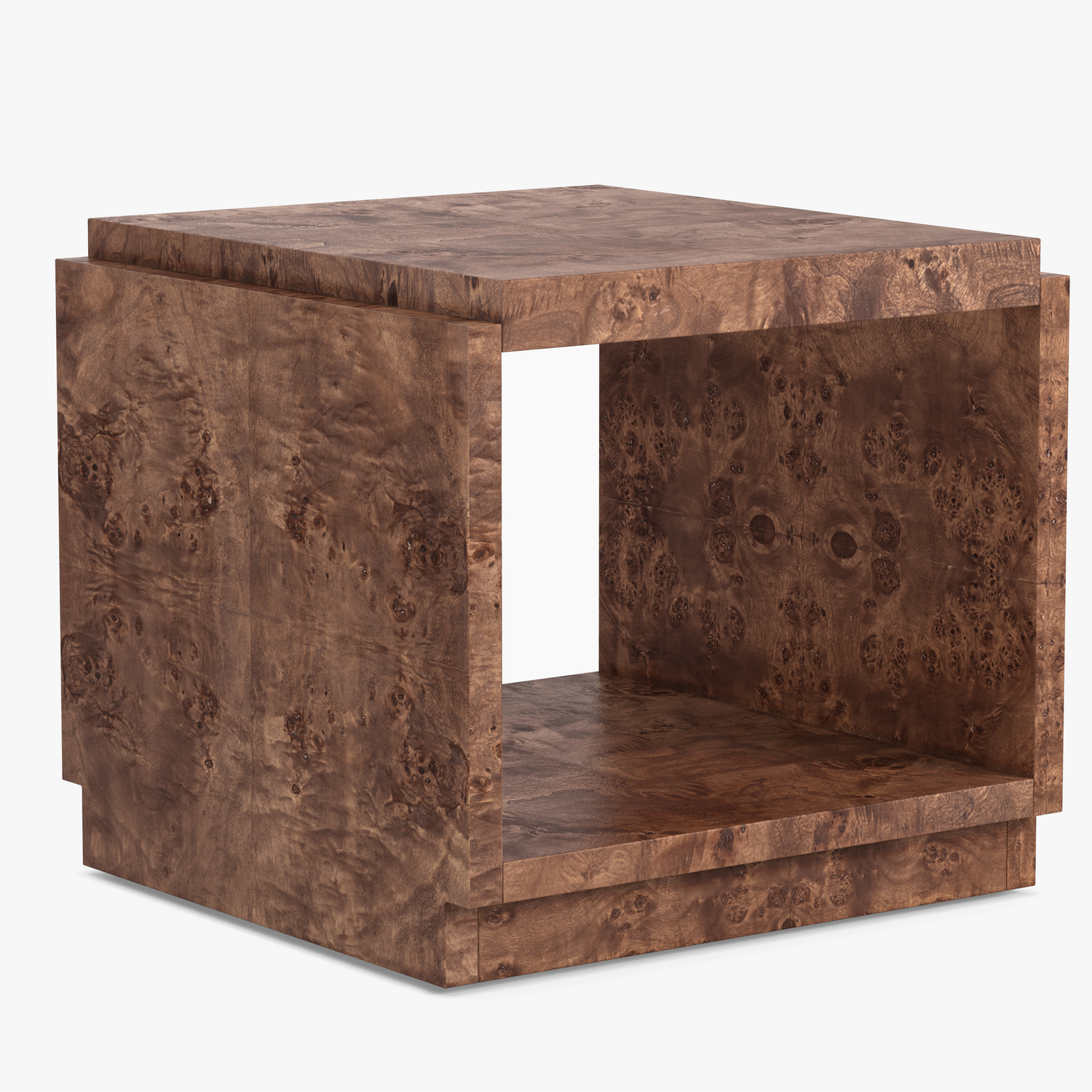 Co. House Designs Wesley Dark Burl Side Table product view