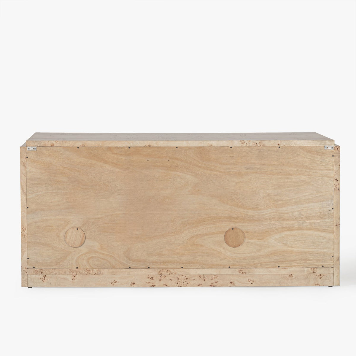 Back view of the Co. House Designs Wesley Burl Light Buffet