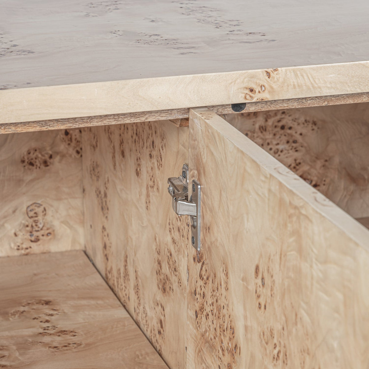 Close-up detail of the Co. House Designs Wesley Burl Light Buffet (view 4)
