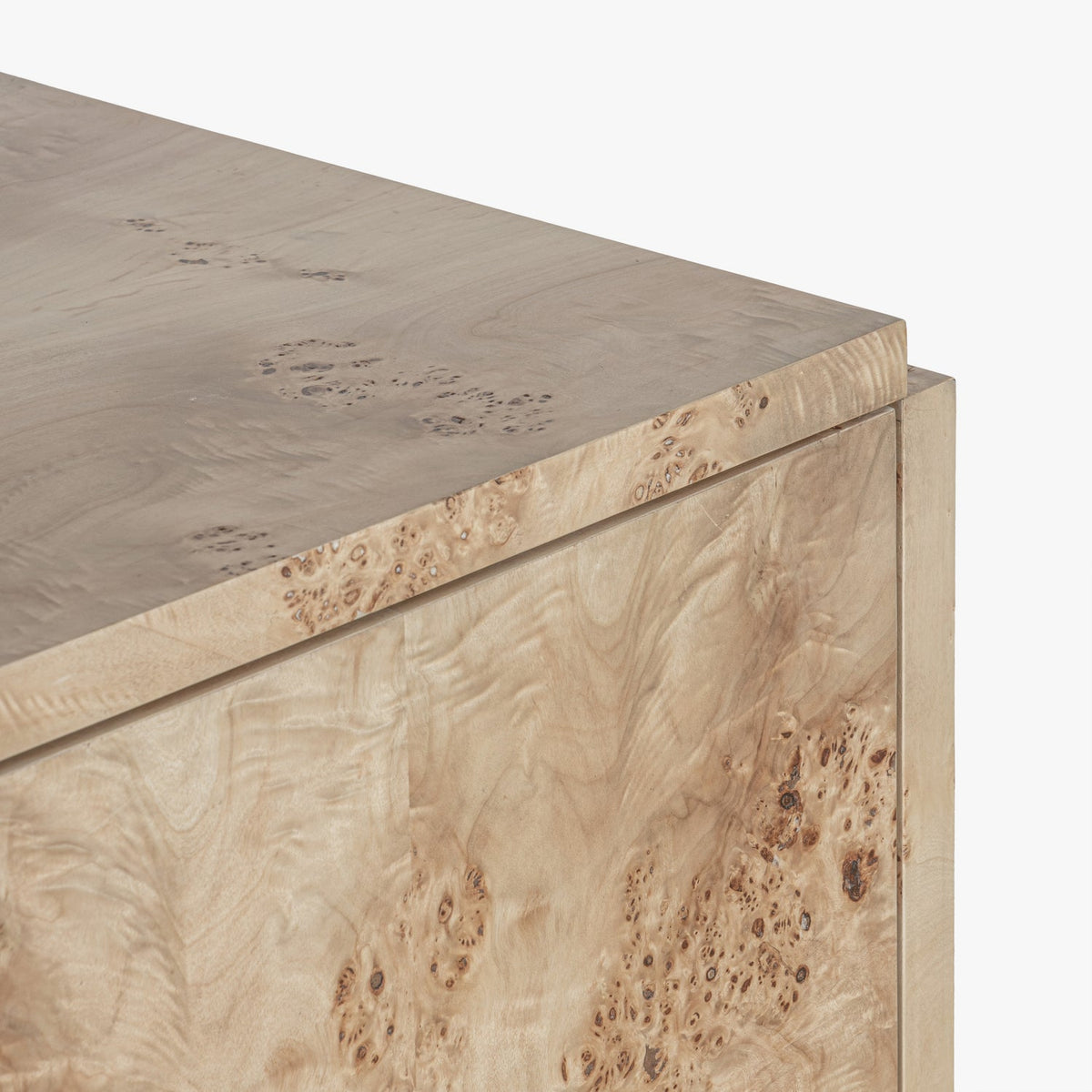 Close-up detail of the Co. House Designs Wesley Burl Light Buffet (view 2)