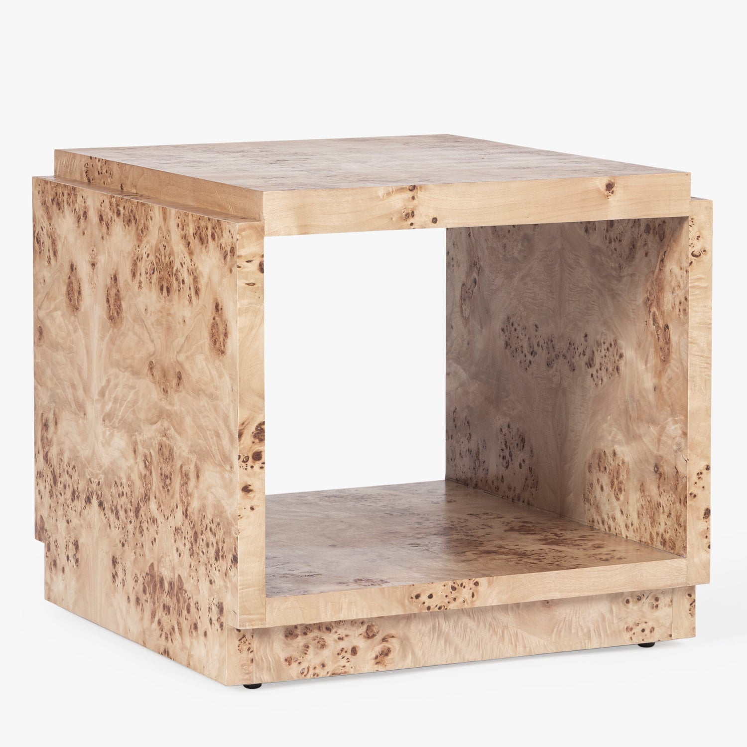 Co. House Designs Wesley Light Burl Side Table product view