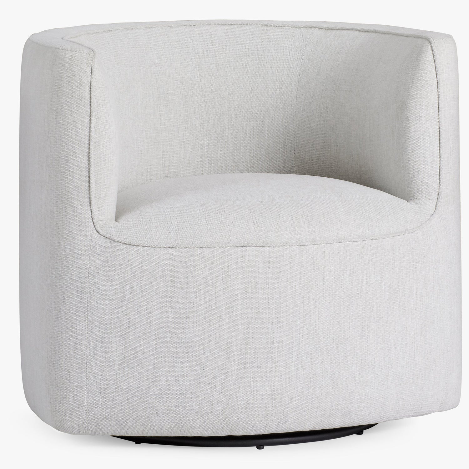 Co. House Designs Santo White Swivel Chair