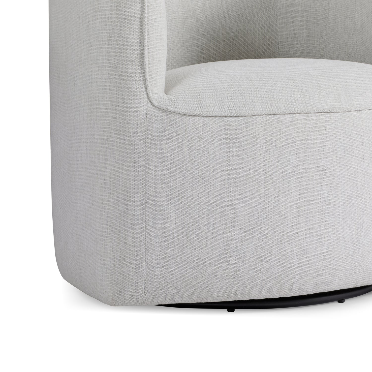 Co. House Designs Santo White Swivel Chair